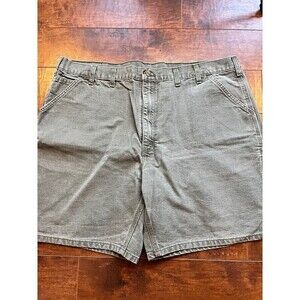 Carhartt Mens Carpenter Canvas Work Shorts Gray Size 44